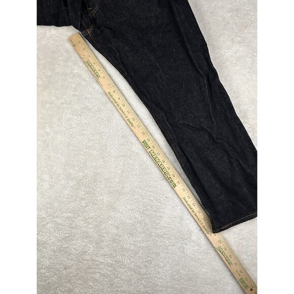 Levi's 501 Jeans Mens Size 38x30 Black Denim Button Fly Straight Leg Classic - Picture 5 of 9